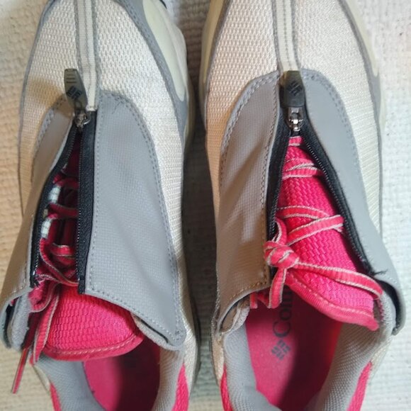 Columbia   size 7.5   Women's Trail Running Shoes   gray+pink - Picture 8 of 10